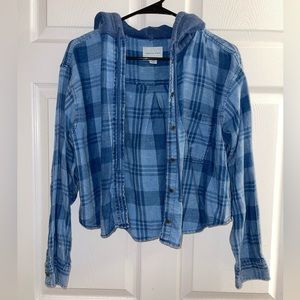 Women’s American Eagle Cropped Flannel